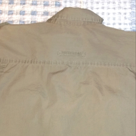 CAMEL ACTIVE Shirt Men XXL Short Sleeve Olive Green 100% Cotton - Picture 10 of 14